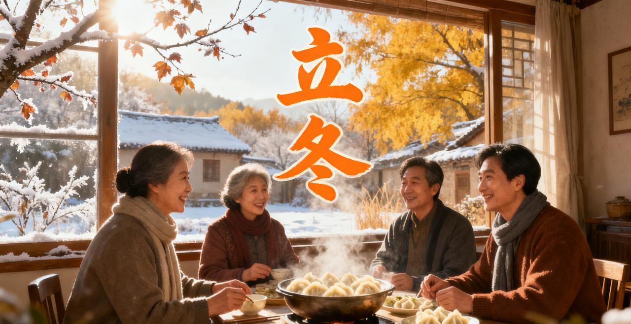 风卷落叶藏秋意，霜染枝头唤立冬，阳光褪去了往日的炽热，化作温软的光晕，洒在渐黄的