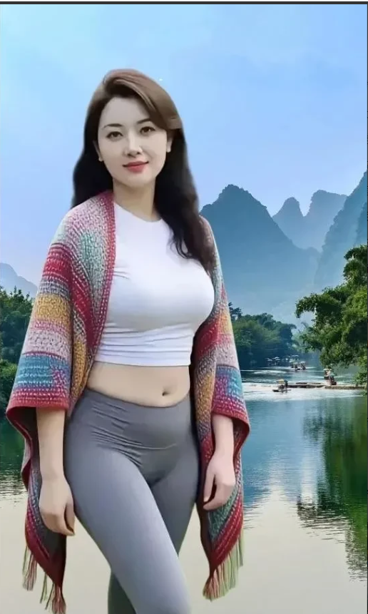 这完全是一幅嫁接过的图片，现在的人工智能是无所不能，什么样的美景鸿城都能巧妙融合