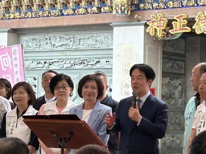 赖清德今（18日）到台中市水安宫参香发表讲话叫嚣称，他向乡亲报告时，提及对岸军机