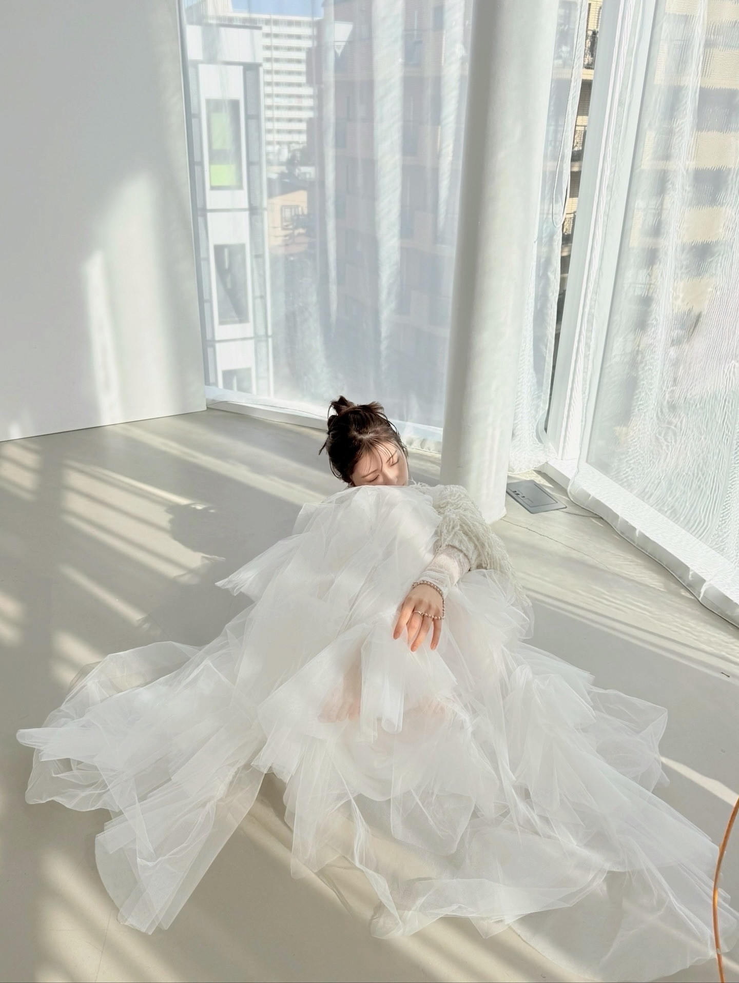 「オフショット。テーマはマシュマロ🦢🤍」