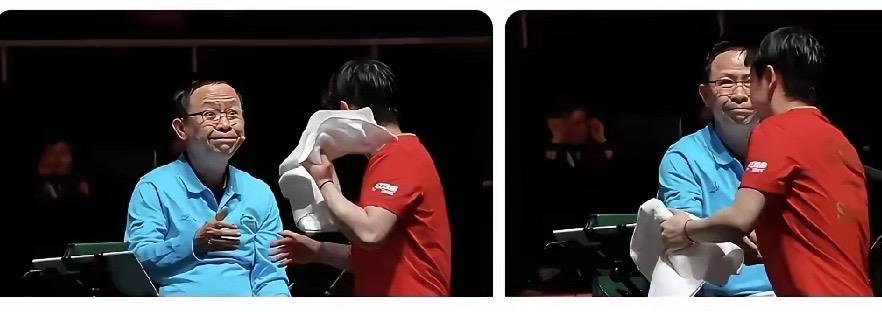 莎莎这波操作，直接把格局拉满！比赛累得汗流浃背，都快走过外国裁判身边了，突然