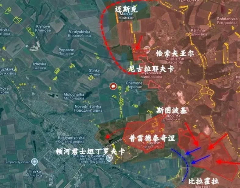 俄军现在其实也似乎不急着吞下某个大城，反正自己兵力够，围而不攻的话，乌军走也不是
