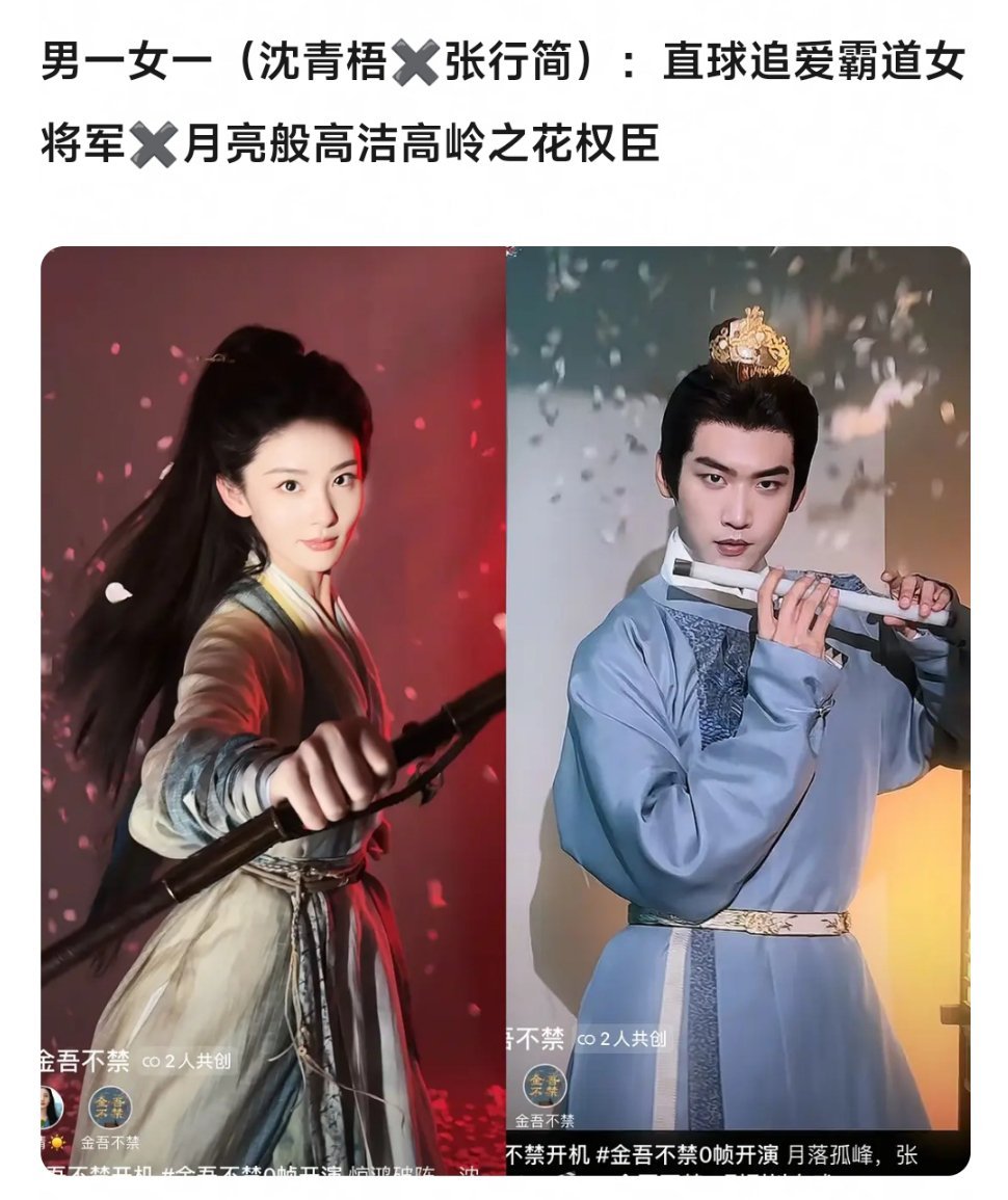 于正的《金吾不禁》三对cp角色设定来了，来看看你们能磕到不，看颜值的话赵晴和周柯