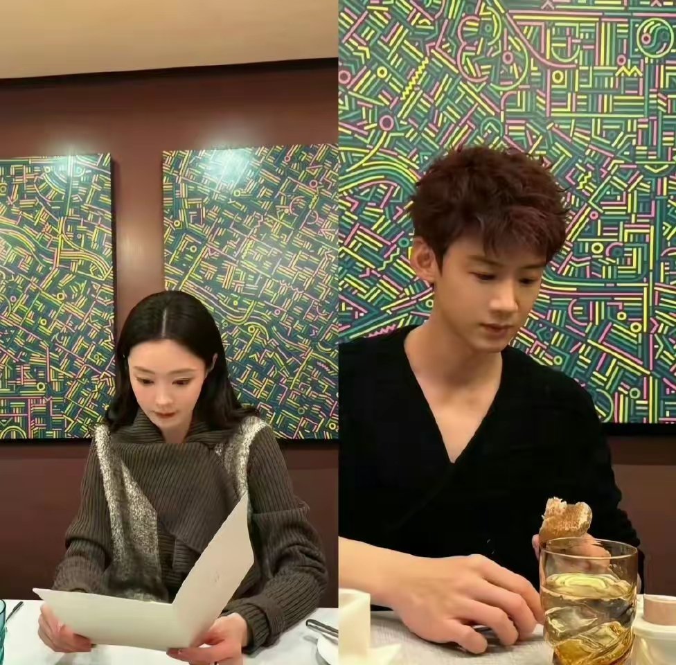 白敬亭、宋轶这对旧人在情人节前一天暗搓搓的官宣了吗？起因是宋轶微博换了情侣在餐厅