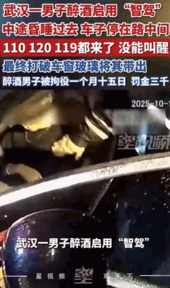 "不作死就不会死。"男子喝醉后，启用"智能驾驶"功能开车回家，结果半道上直