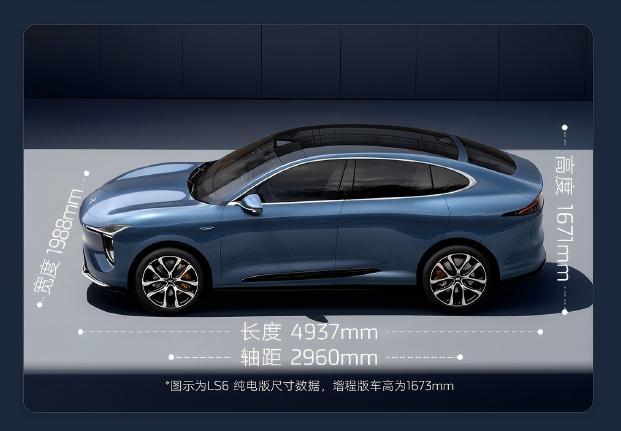 新一代智己LS6-车身尺寸：长4937mm*宽1988mm*高167mm2