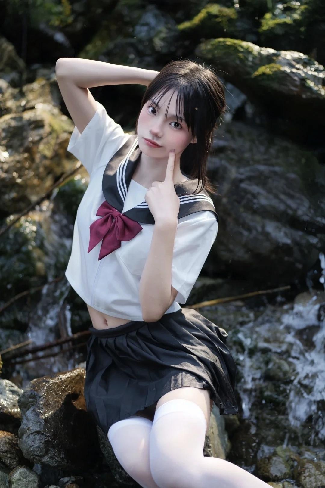 水边少女倚，花影映红妆。你见过最萌的女生是什么样的