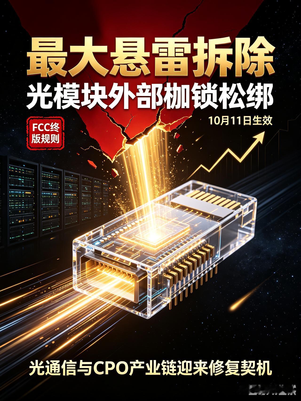 重磅来袭！FCC靴子落地！光模块利空解除，迎来修复窗口华盛顿时间9月10日