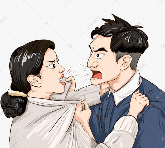 隔壁两口子吵架了，东西打得噼里啪啦两人边吵边打，一个比一个声音大，越吵越火，身
