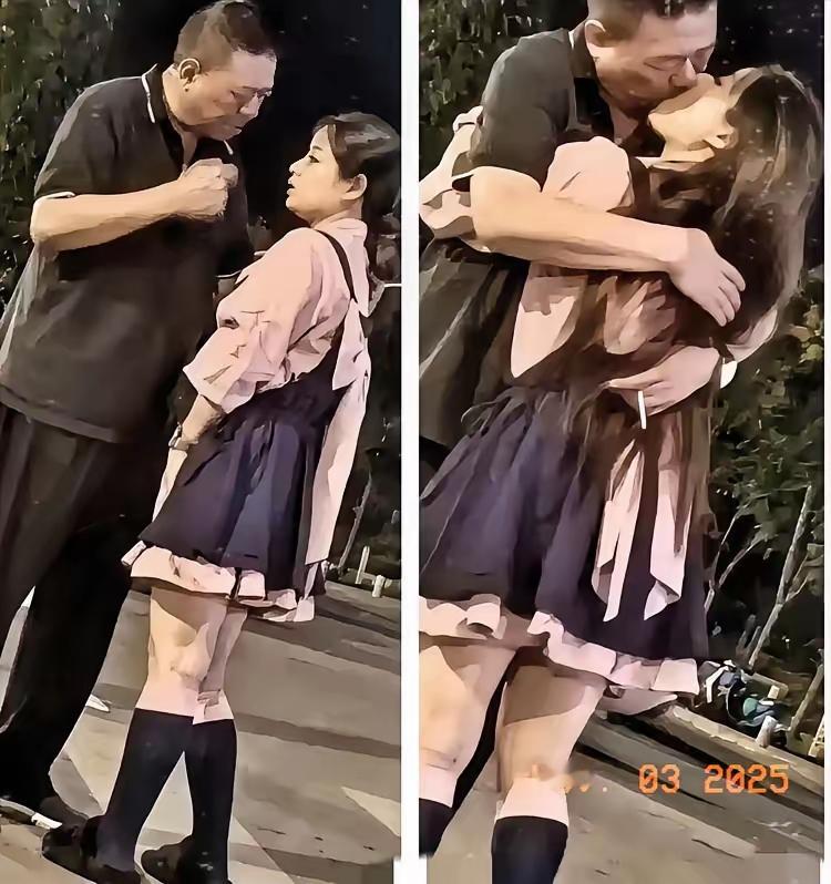 昨晚街头的一幕，让我瞬间呆立——一位身着黑色T恤的大爷，好似刚买菜归来的邻家老伯