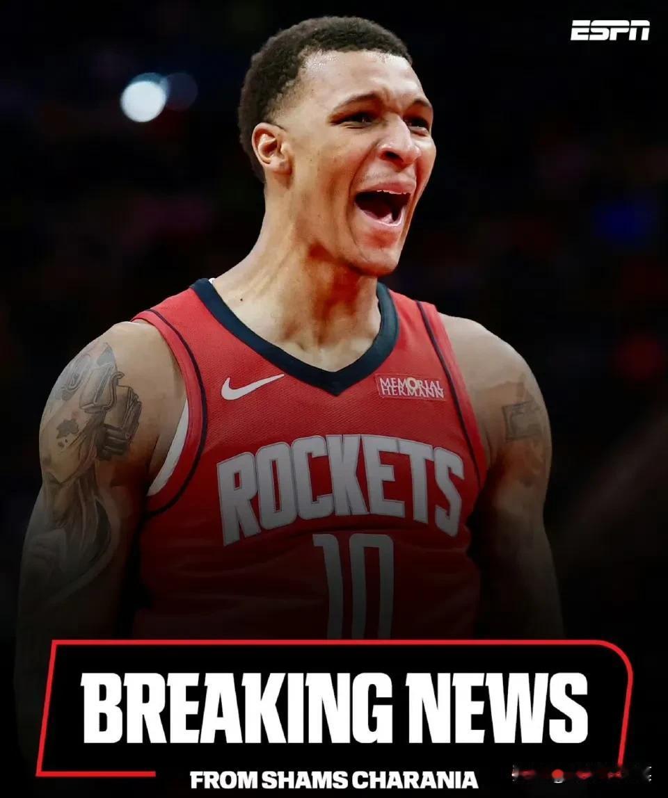 Shams：据ESPN消息人士透露，休斯顿火箭队前锋贾巴里·史密斯有意续签一份为