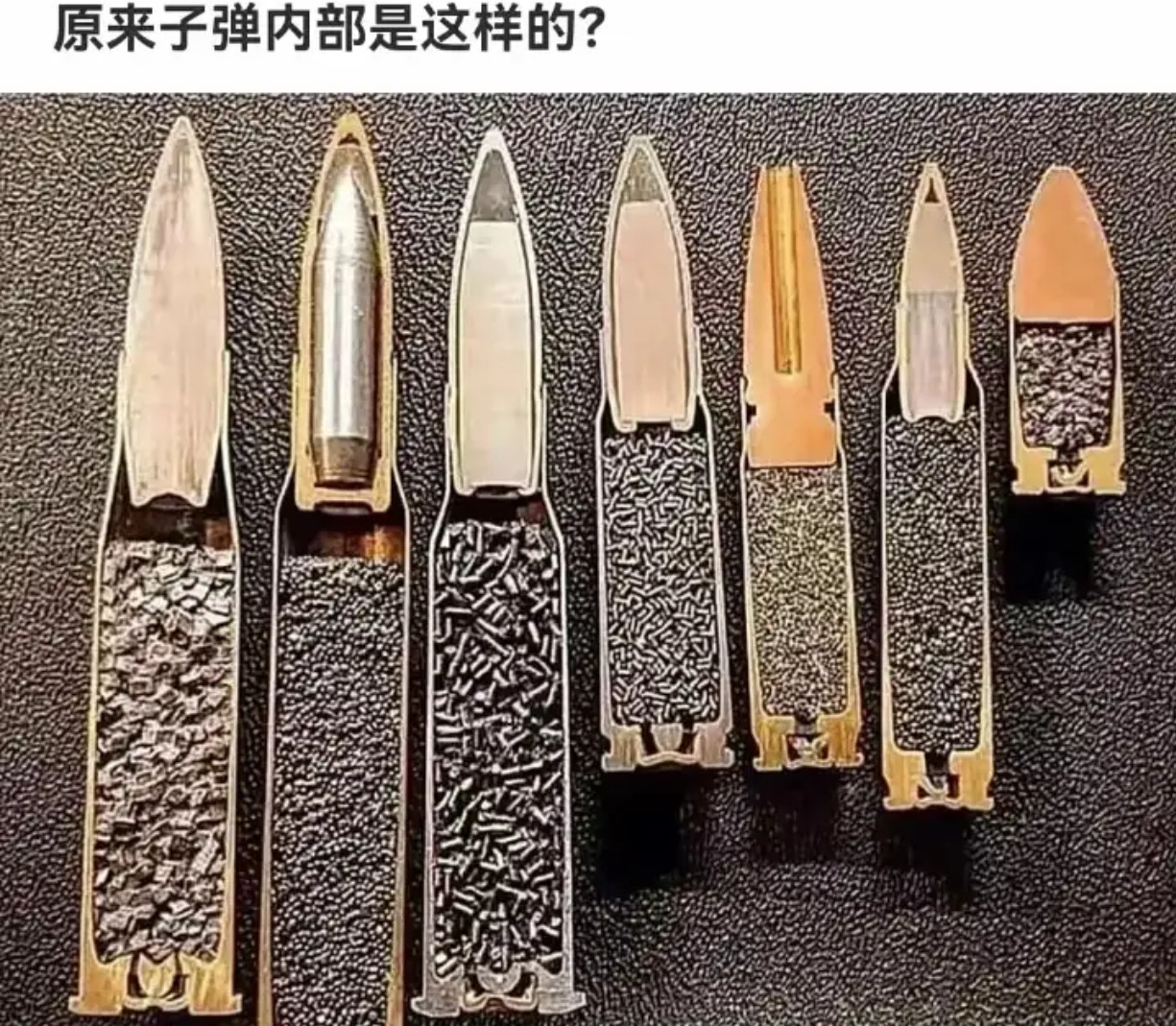 原来子弹内部是这样的？