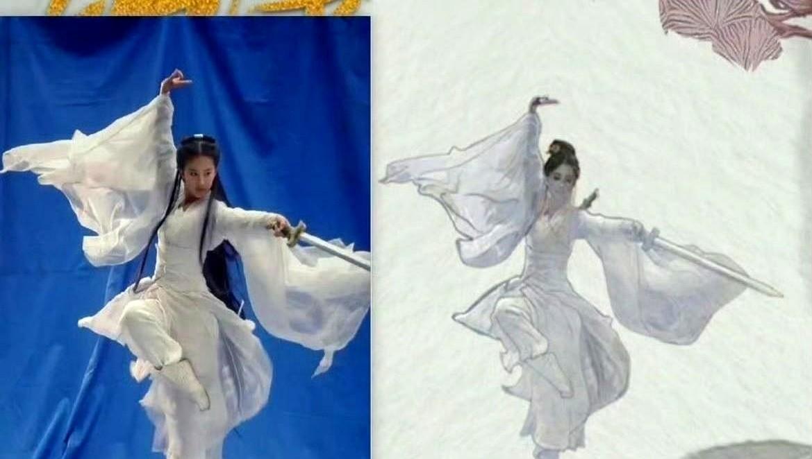 我的天，做海报还可以这样搞？唐朝诡事录海报疑似叠图刘亦菲剧照！网友眼睛真毒，