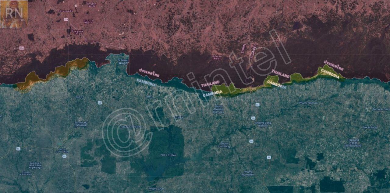 经过72小时的战斗，柬埔寨军队战况太糟糕了，泰国皇家武装部队已在柬埔寨领土上，取