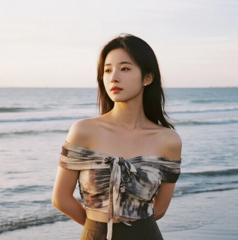 沙滩、海浪、美女，这组合谁懂啊！