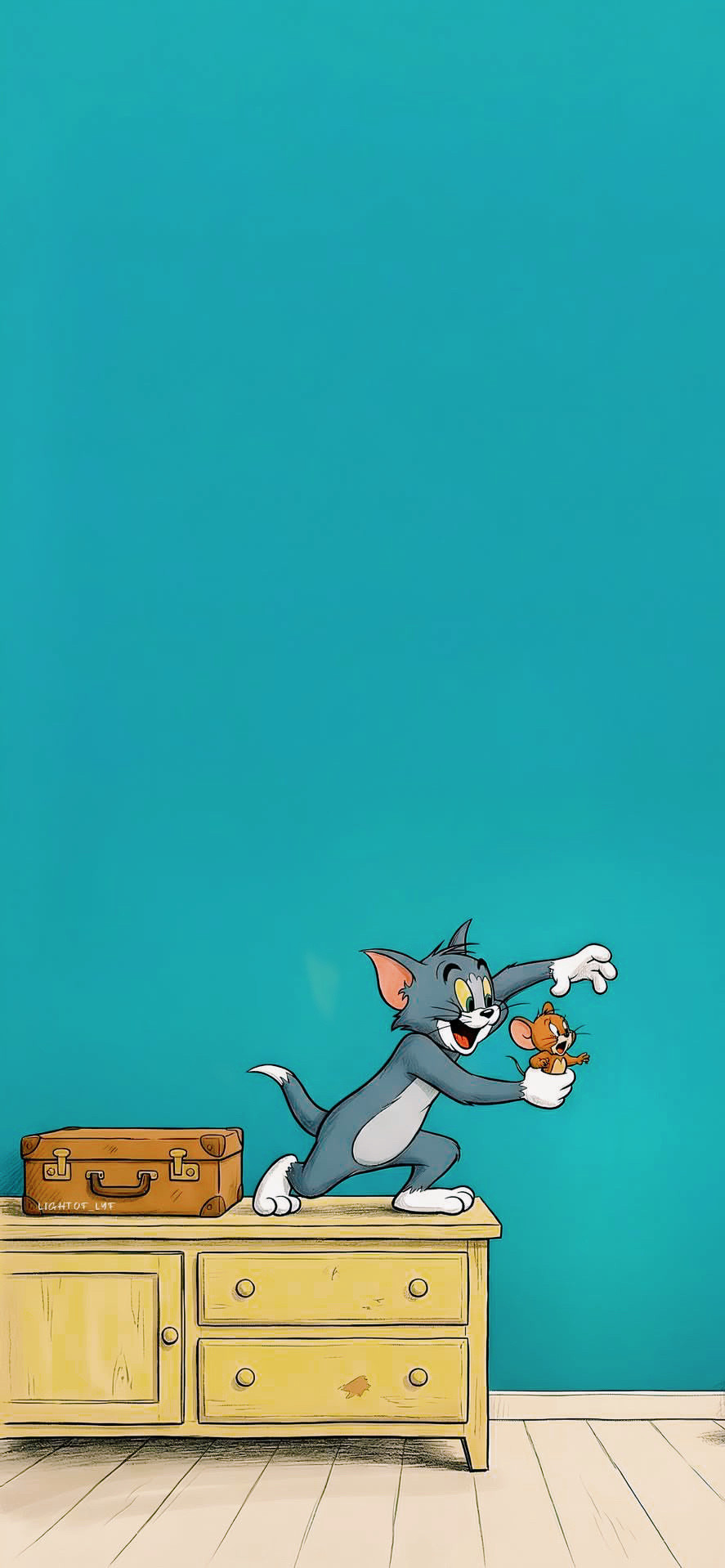 猫和老鼠壁纸，猫与鼠的温柔邂逅，没有追逐，只有岁月静好的可爱与安心。壁纸发现手机