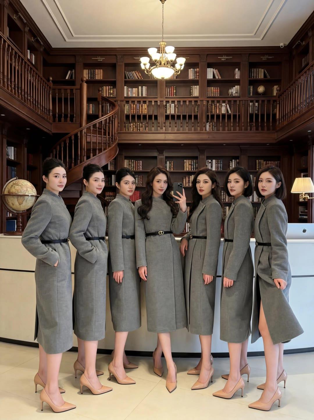 穿搭是女人最直观的名片，无需繁复装饰，一件剪裁利落的灰色裙装，就能让身姿的优雅、