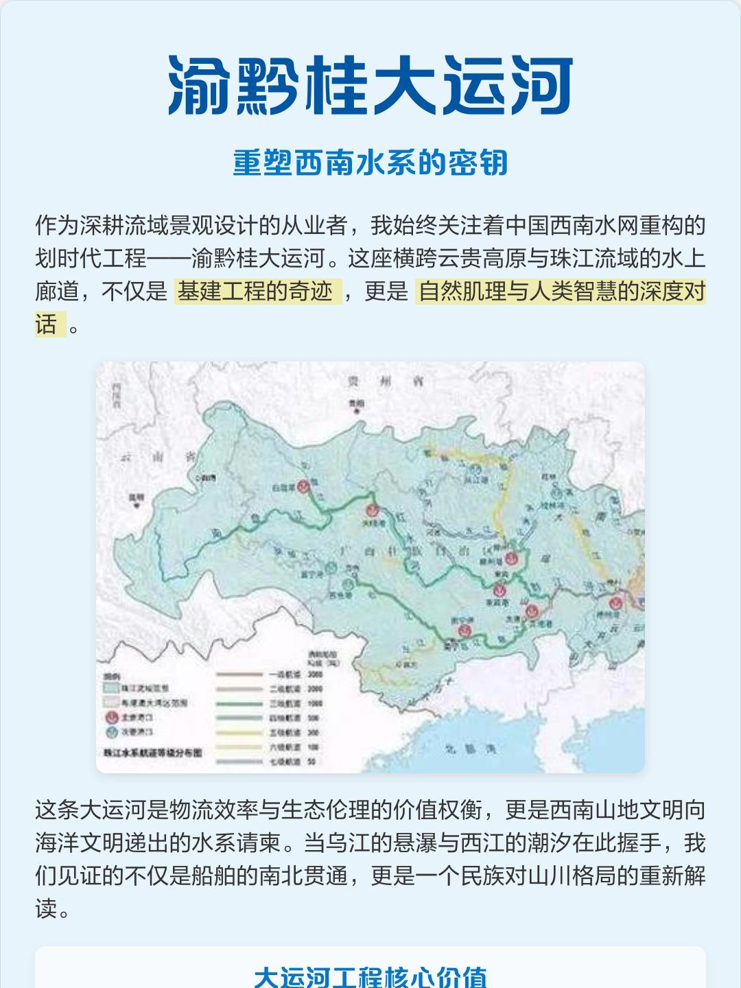 渝黔桂运河：重塑西部经济地理的“世纪动脉”渝黔桂运河作为连接长