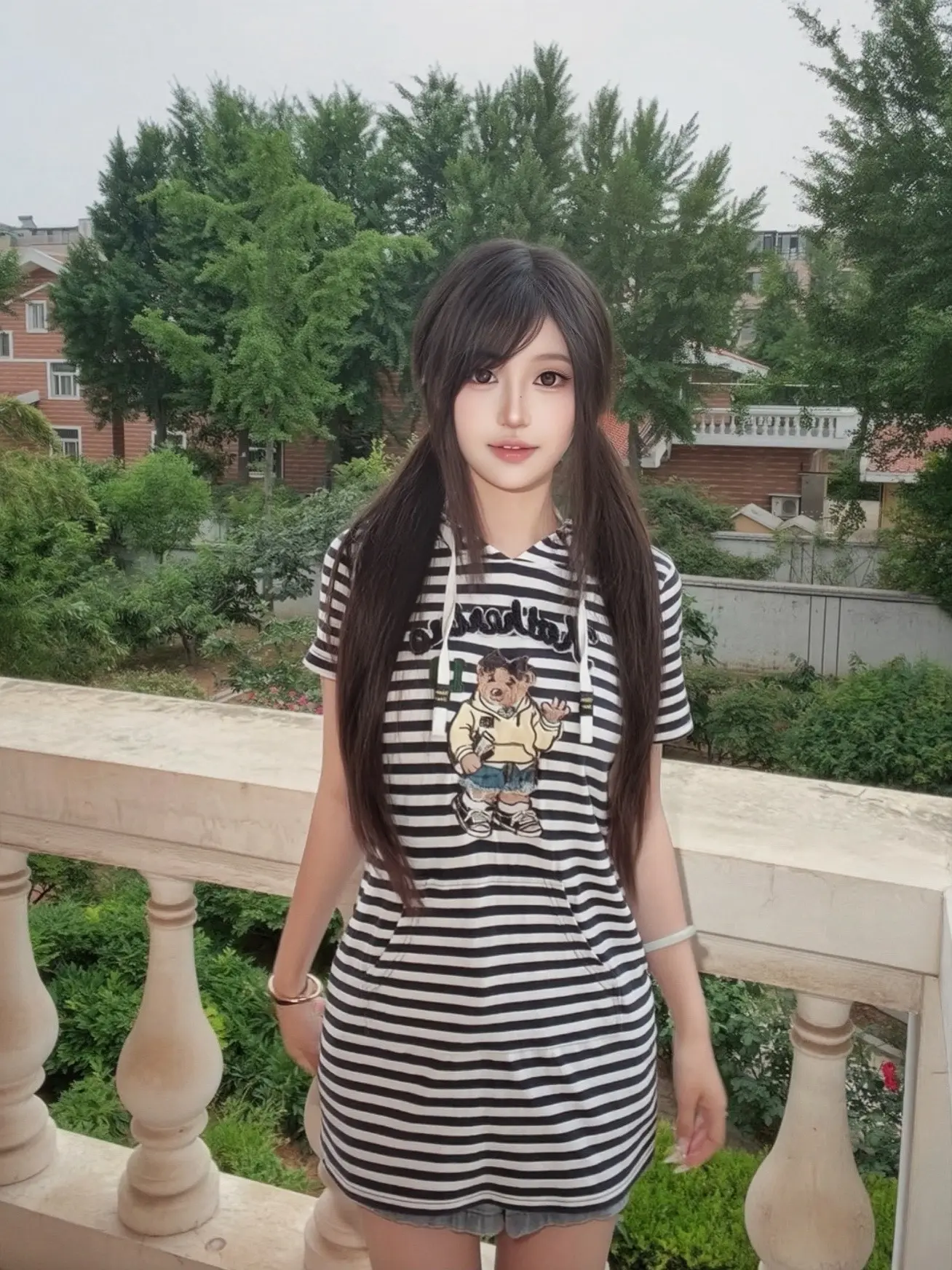 夏季ootd 条纹裙 我的夏日ootd