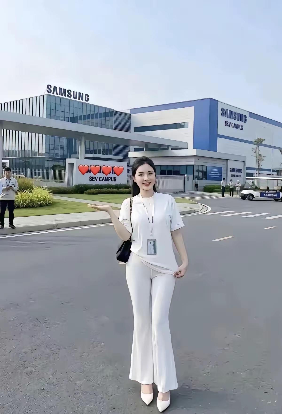 她是三星公司的女职工吗？这是多大领导？