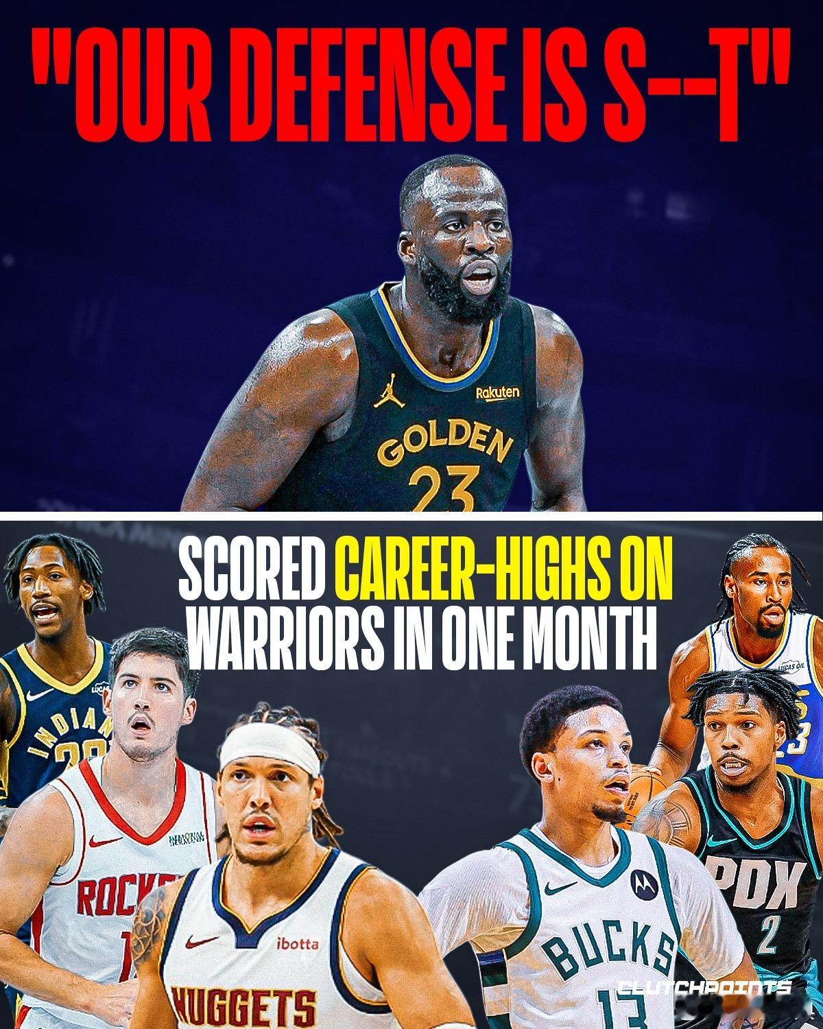 金州勇士正在经历一段残酷的低谷期。近4战1胜3负，球队士气持续走低。在输给火箭后