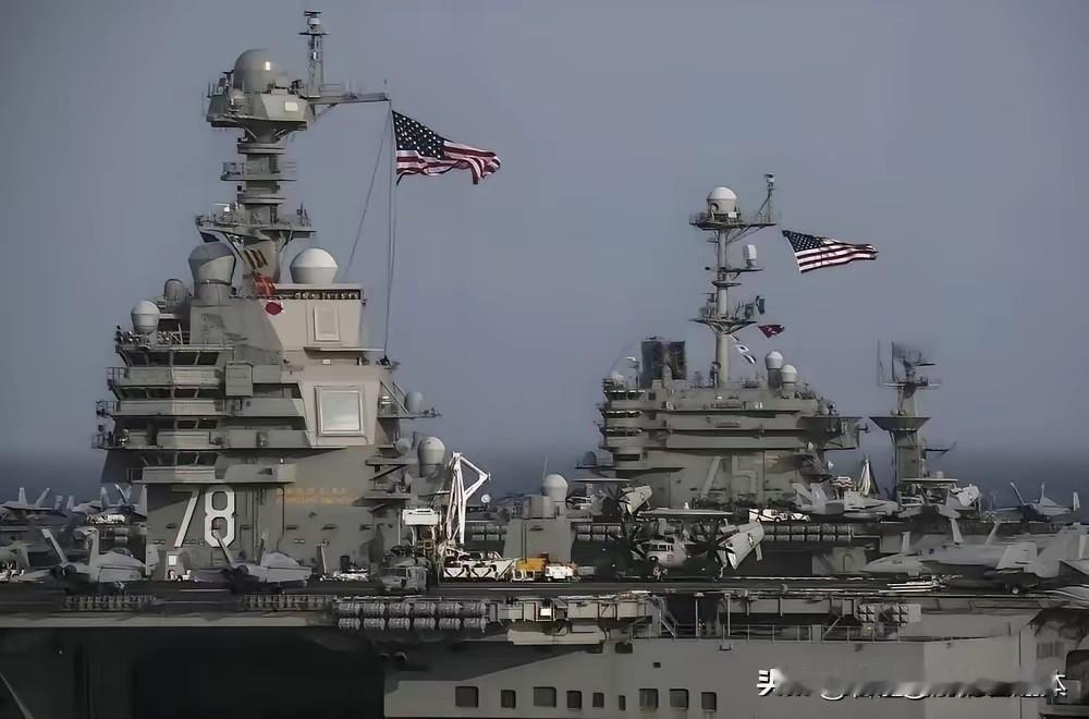航母摆样子！美国不敢打伊朗，真正原因，一点就破了美国双航母开进中东，F‑3