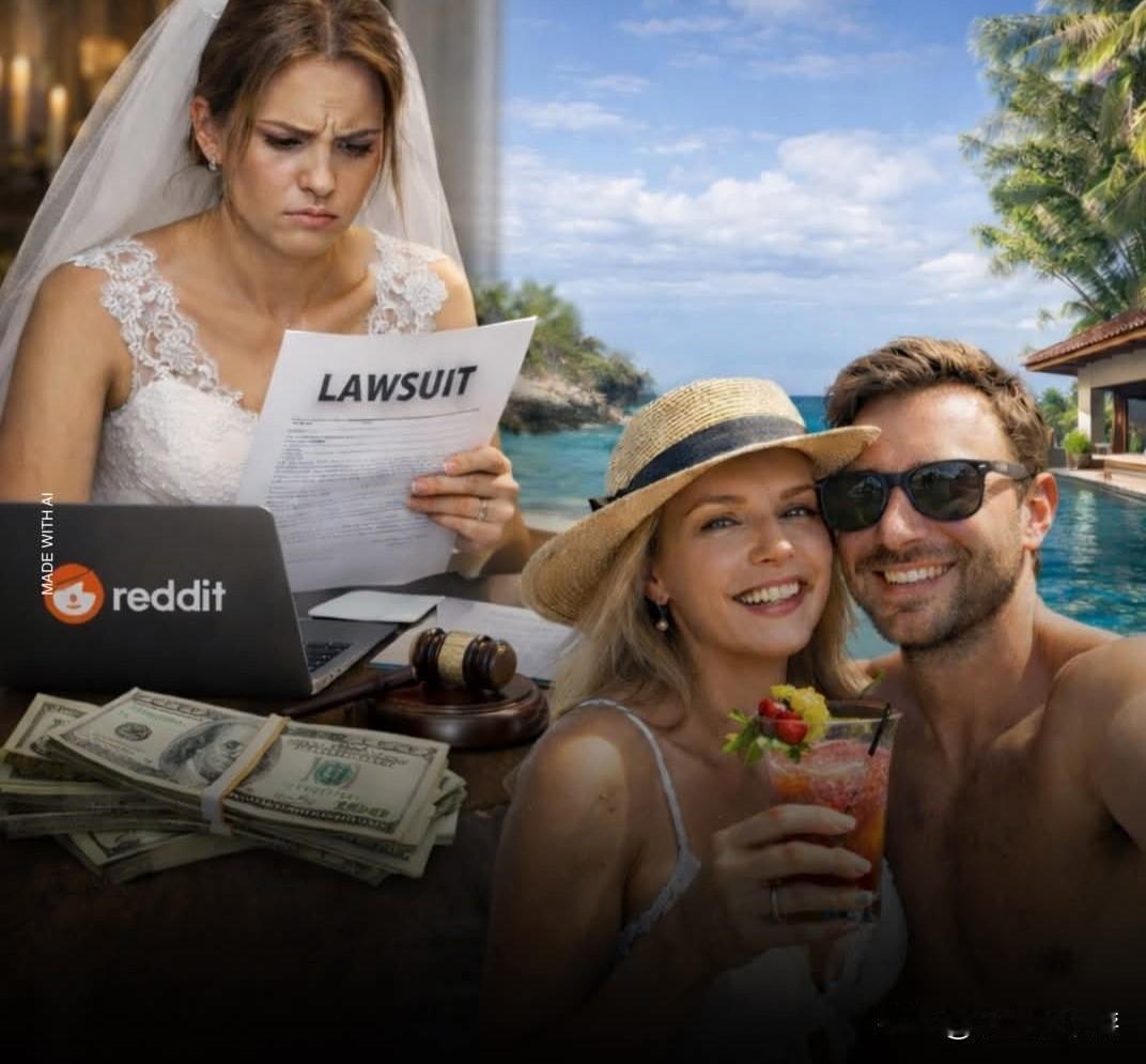 国外一位25岁的新娘在Reddit上分享，她正考虑起诉自己的朋友，原因是在巴厘岛