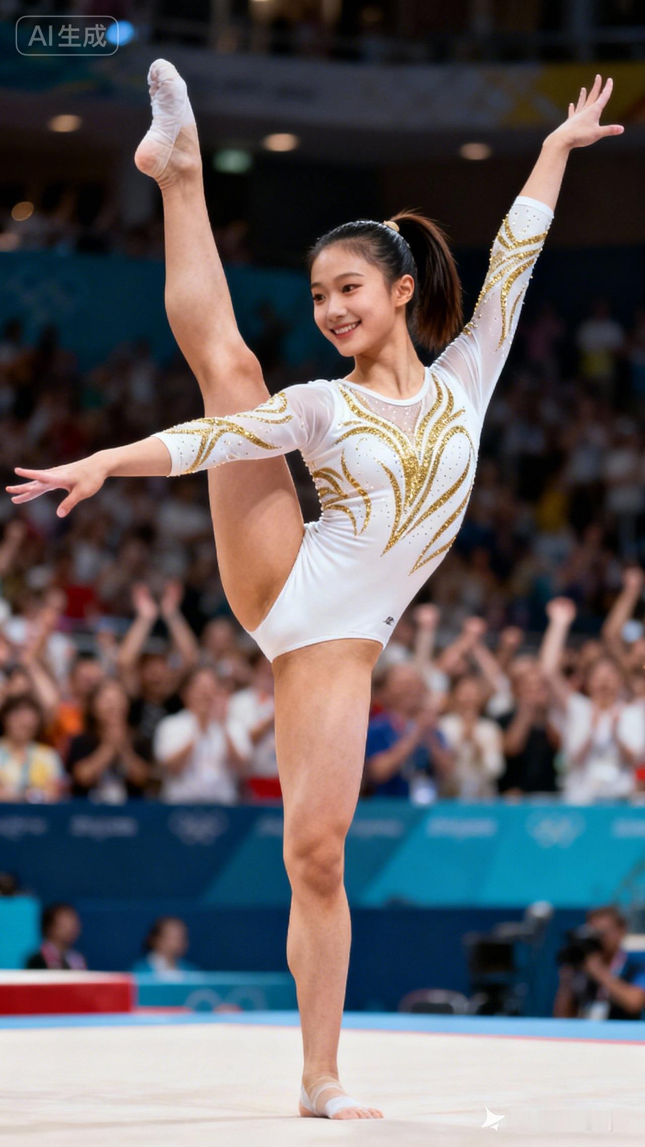 优雅体操少女，闪耀赛场风采！🌟💃