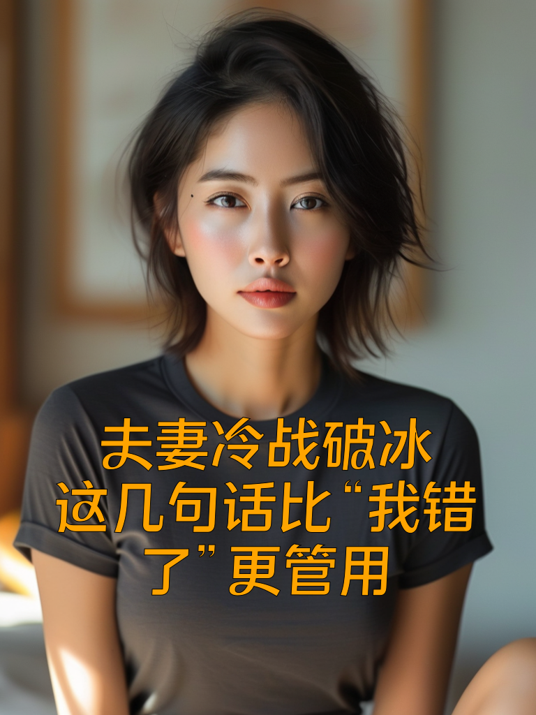 夫妻冷战破冰：这几句话比“我错了”更管用