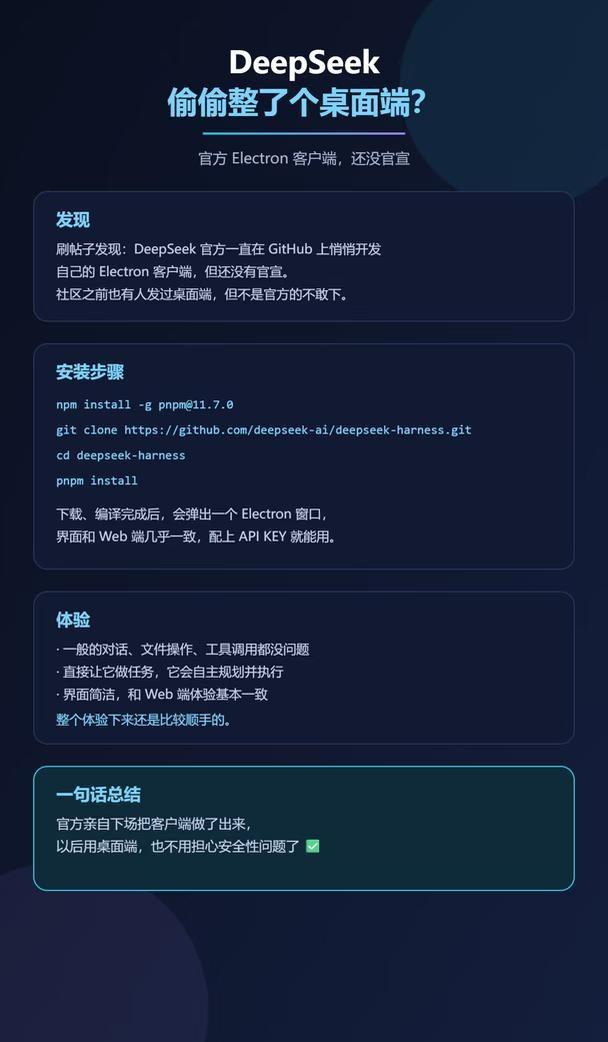 deepseek偷偷整了个桌面端？👀刷帖子发现，DeepSeek竟然偷偷