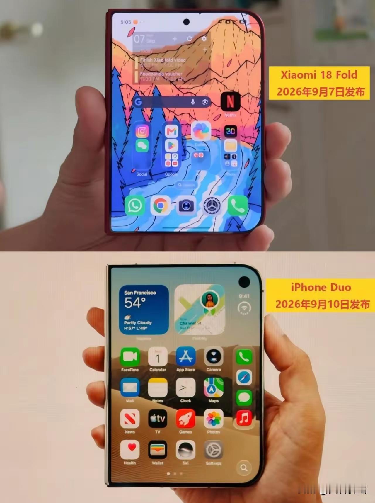 品牌溢价和社交的金融属性！决定了华为和小米，即使在折叠手机有更加好的品质和设计上的前提下，依然无法与