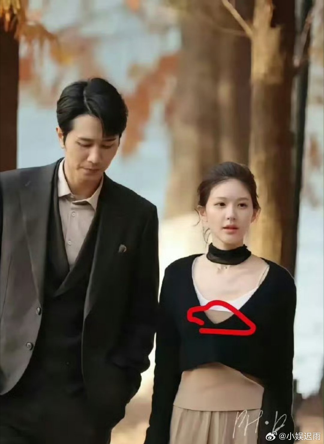 还以为是镂空原来是叠穿还是三层