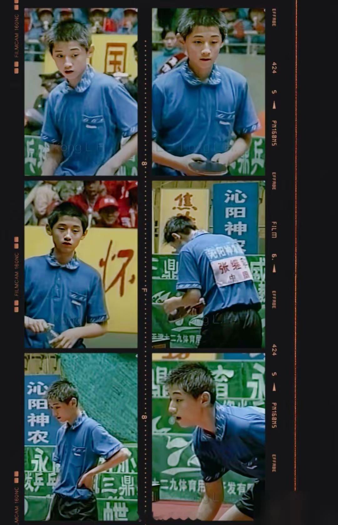 初出茅庐时的张继科，那会儿他还在认真地打球。