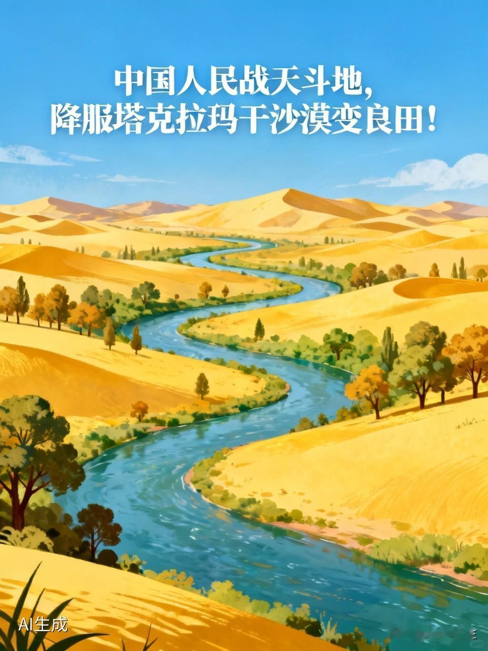在过去，塔克拉玛干沙漠一直是一片令人望而生畏的不毛之地，狂风呼啸，黄沙漫天。但中