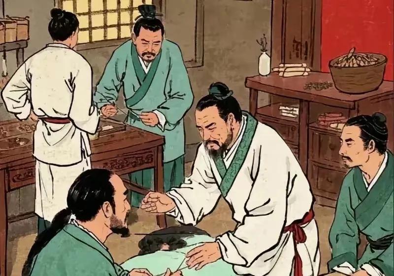 东汉末年，一位公子得了风湿病，连下床的力气都没有，整天瘫卧在床上。被派去取药的小