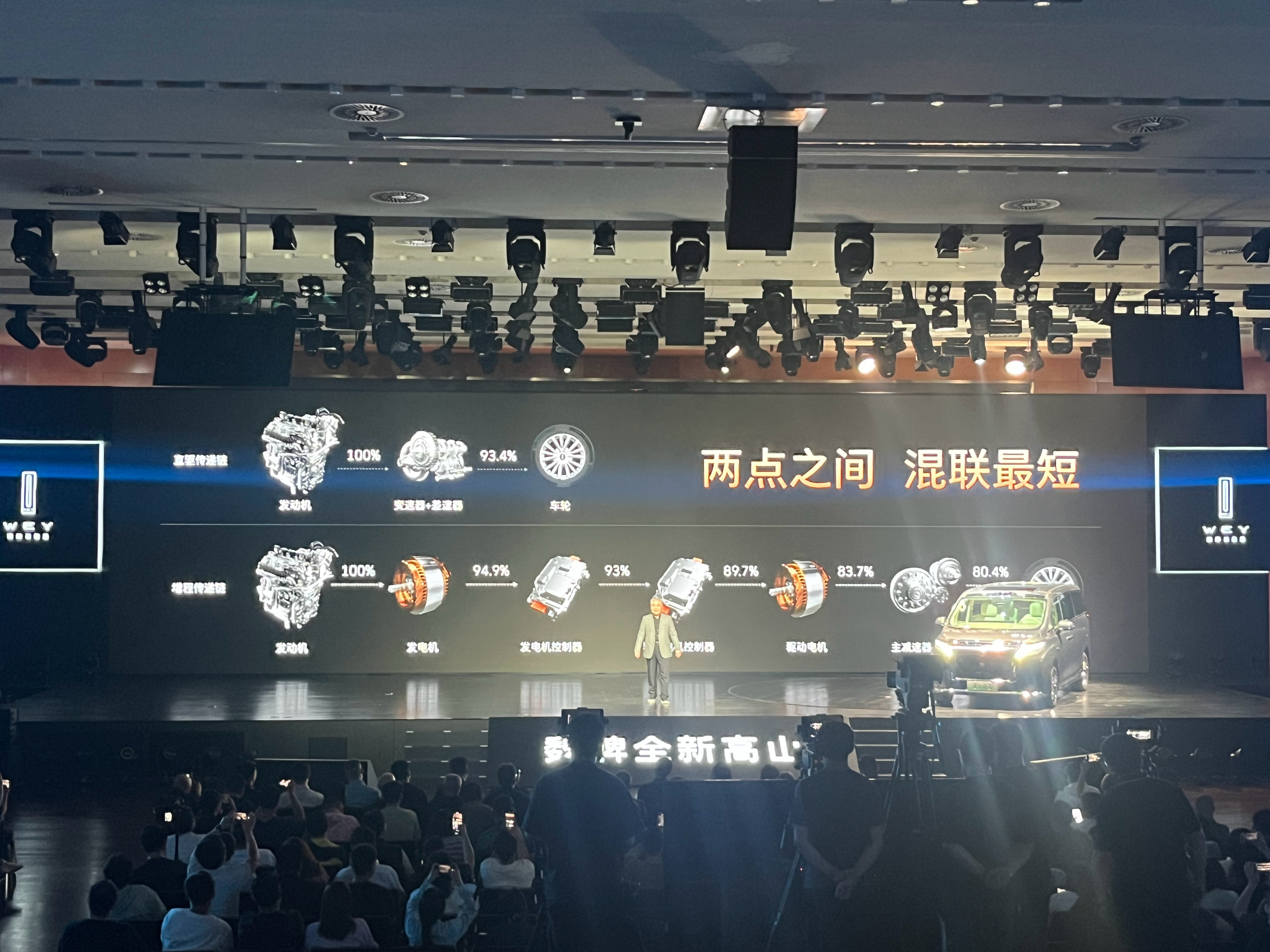 任凭增程怎么火，长城汽车还是坚持与混动绑定。这次魏牌高山也踩了下增程，串联电路太