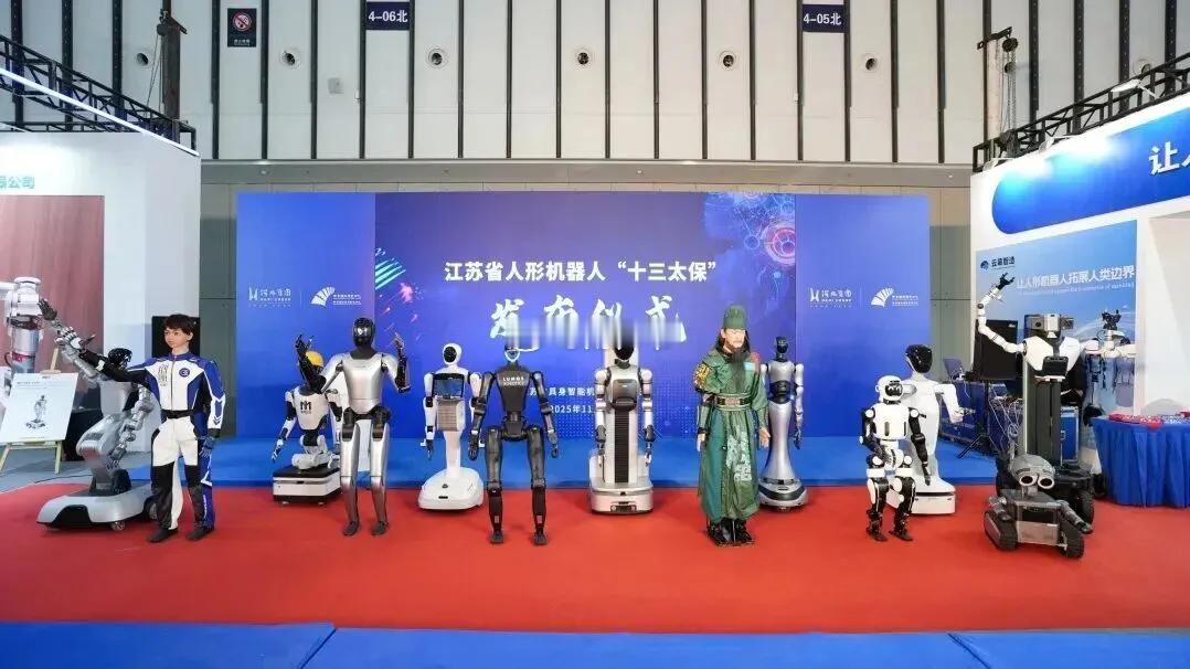 在世界智能制造大会期间，江苏省具身智能机器人产业联盟举办了江苏人形机器人“十三太