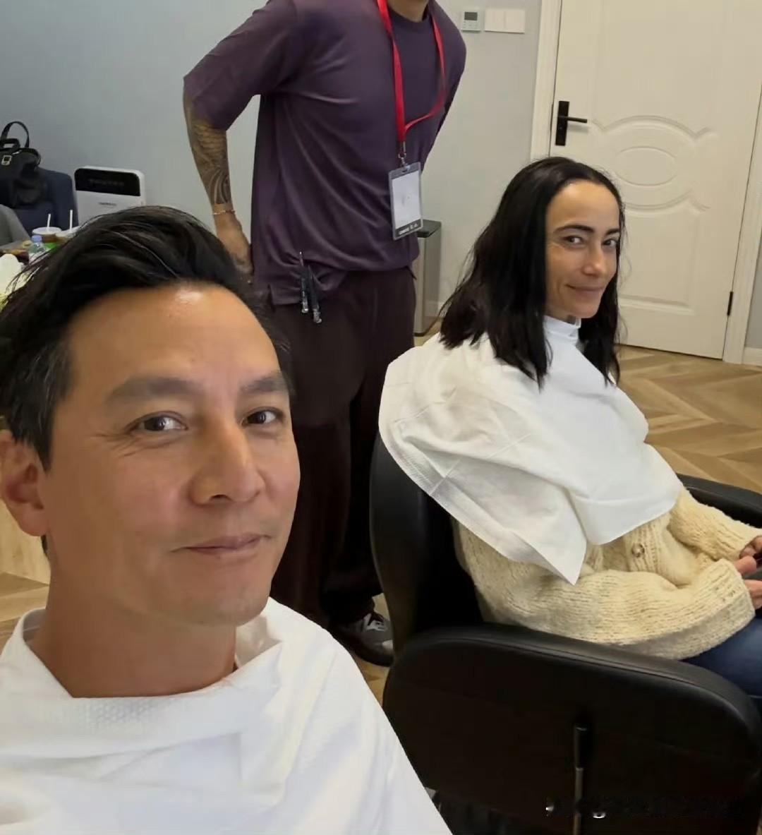 吳彥祖跟吳太太​​​