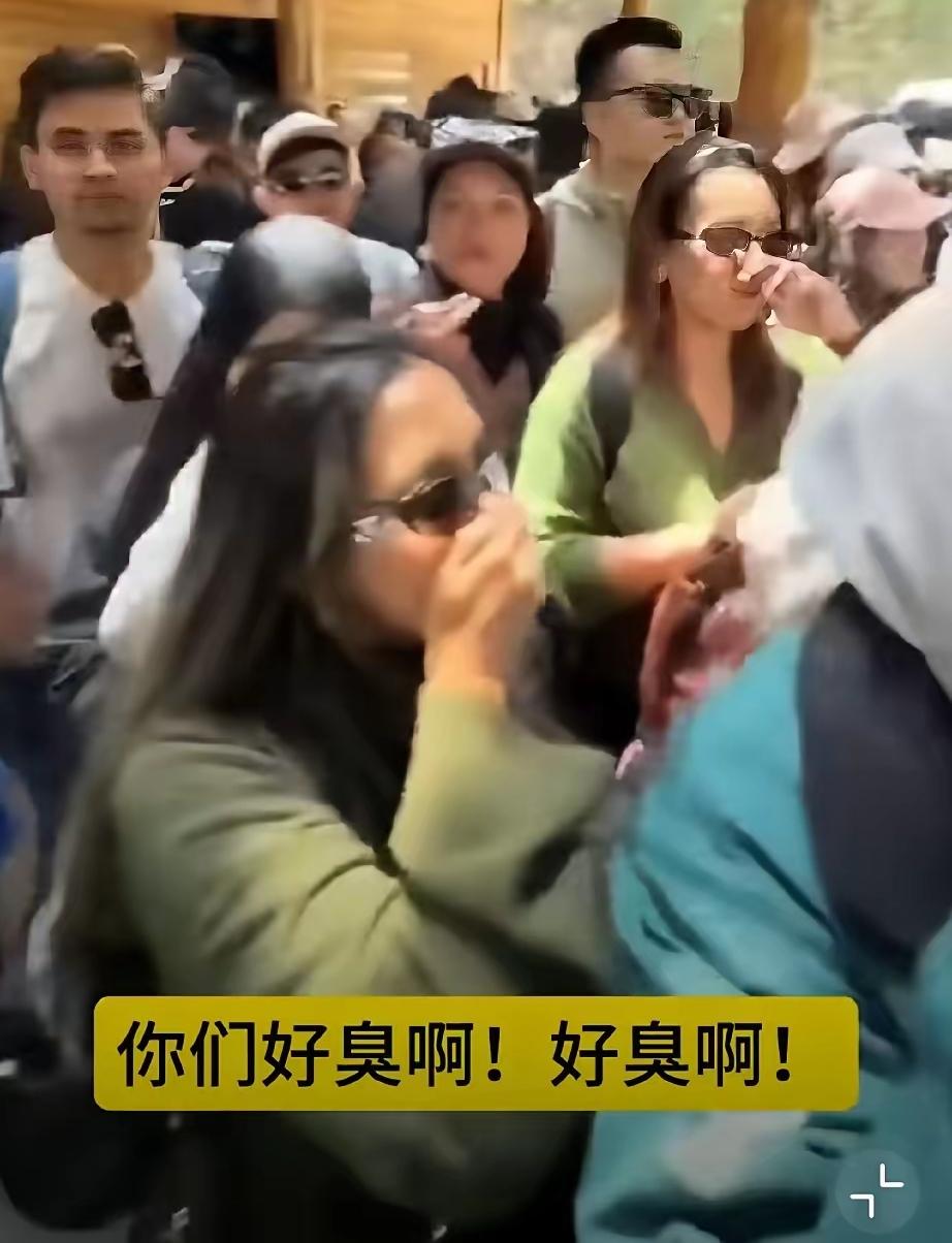 颠倒黑白啊！几名马来西亚的女游客开放中国旅游的时候，居然做出夸张刻意捂住鼻子的动