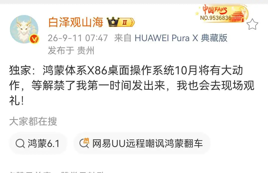 鸿蒙icon体系X86桌面操作系统10月会有大动作，KaihongOS现已支持W