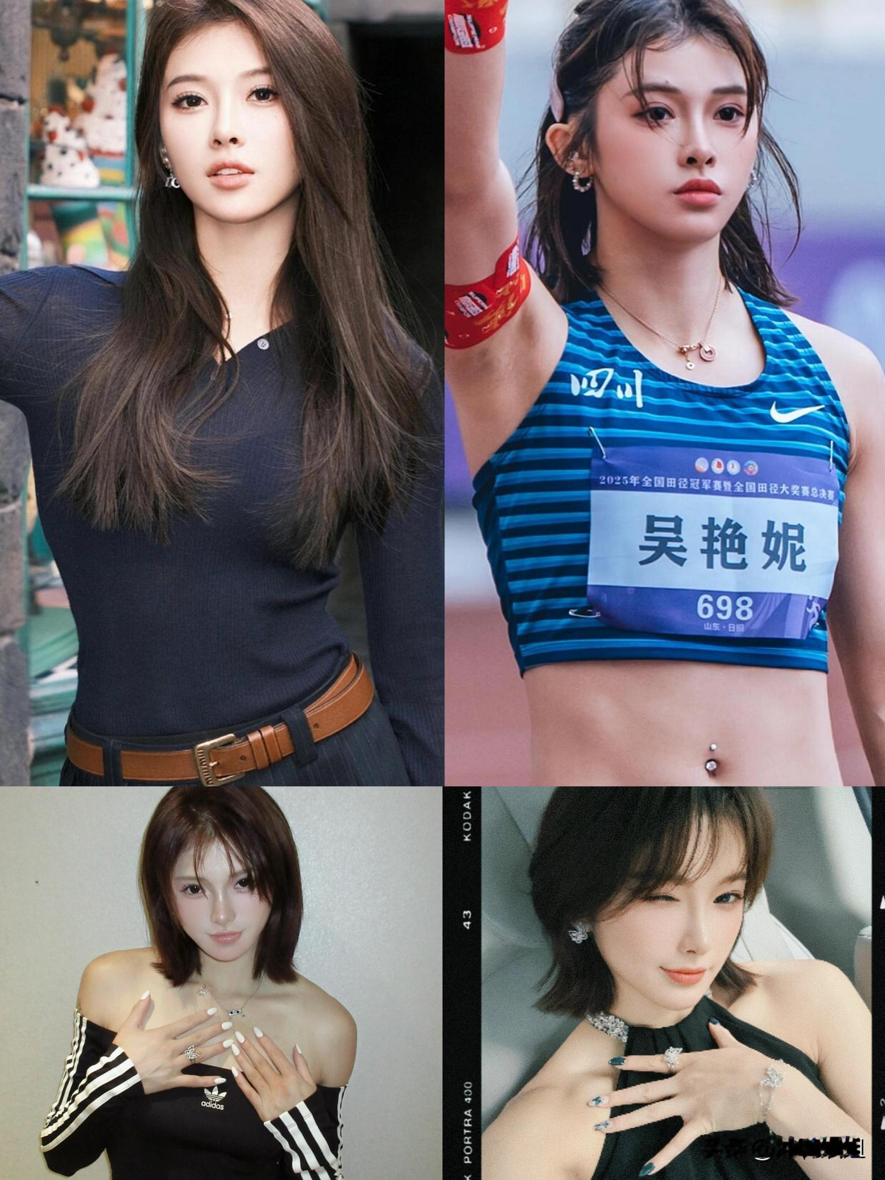 吴艳妮赛场和私下差别也太大了吧！赛道上是跑得快的田径女神，私下居然...