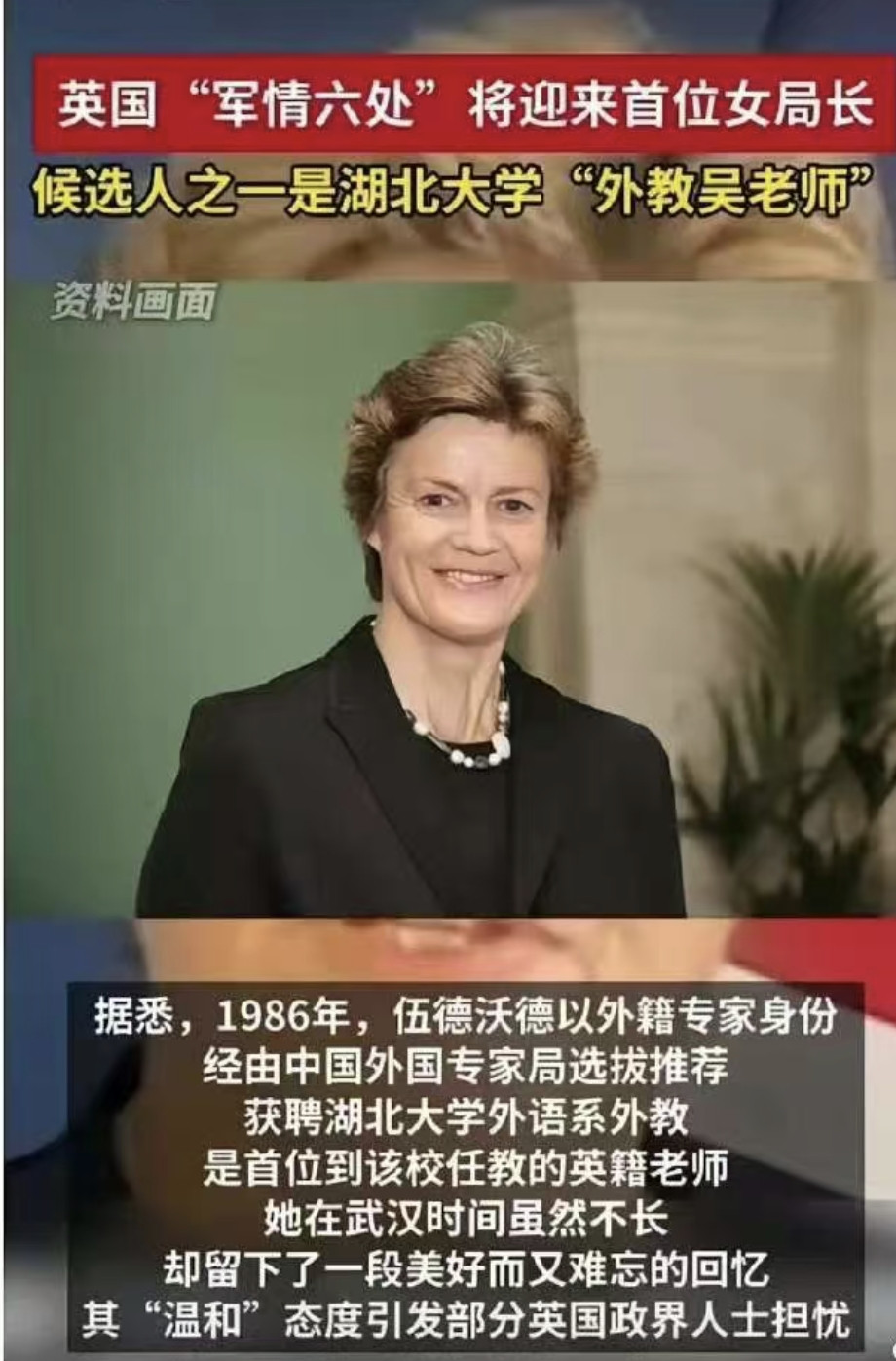 这个新闻却是令人震惊，也可以合理怀疑，她来我们这，是为了什么，可以回溯一下她的经历。