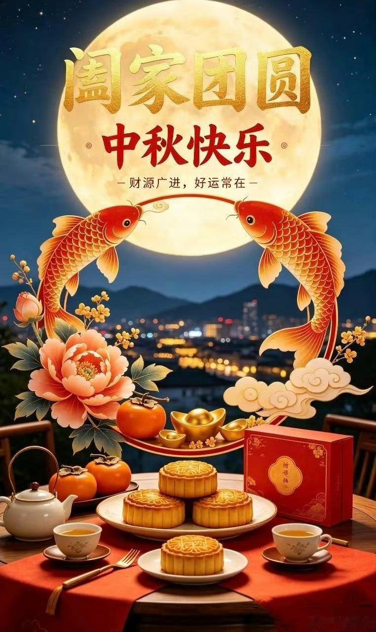 中秋节🌕月到中秋分外明，又是一年团圆时！今晚的月亮一定很圆很亮吧？不管身在