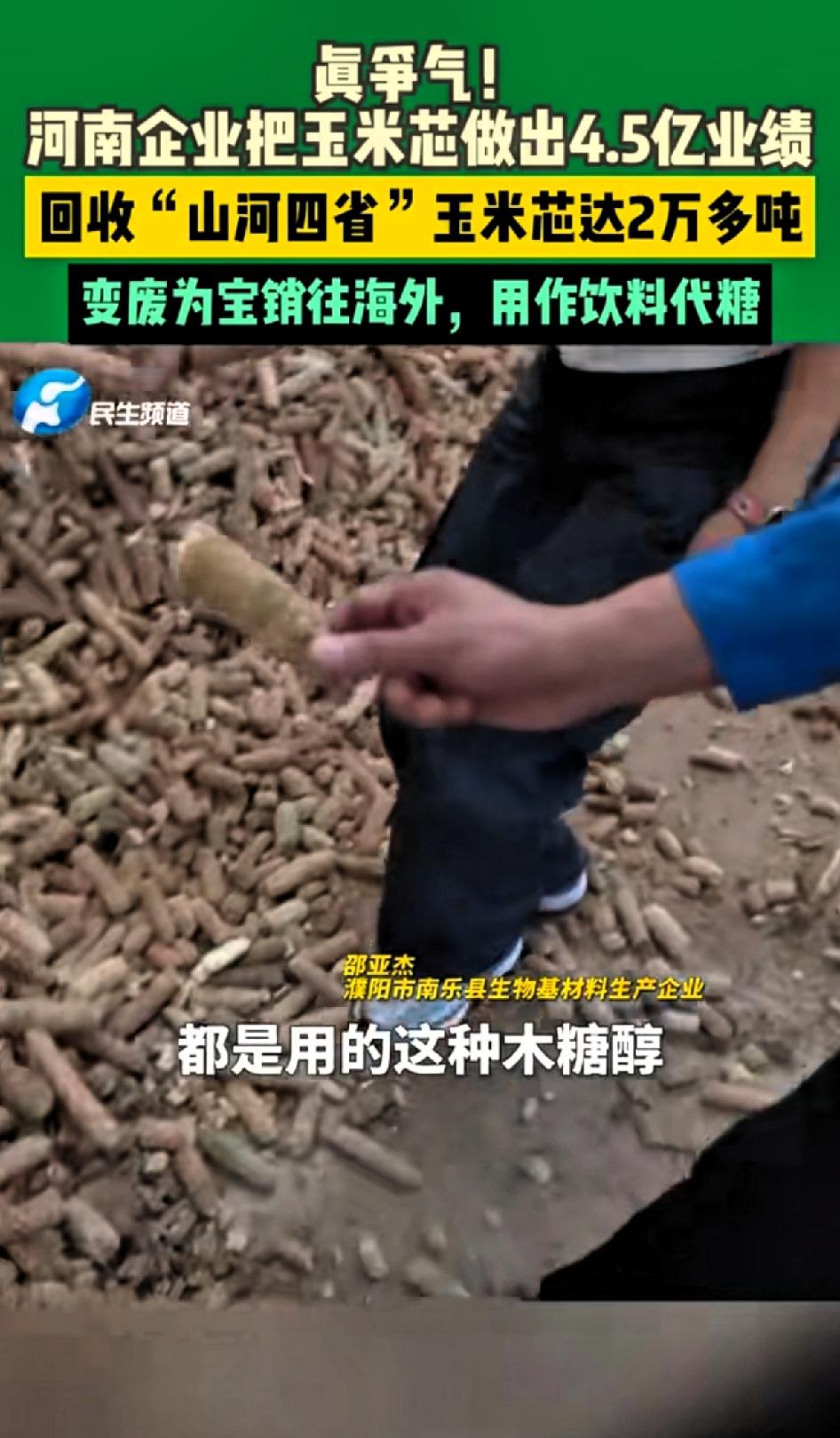 涨知识了！河南企业把玉米芯做出4.5亿业绩，回收“山河四省”，玉米芯达2万多吨。
