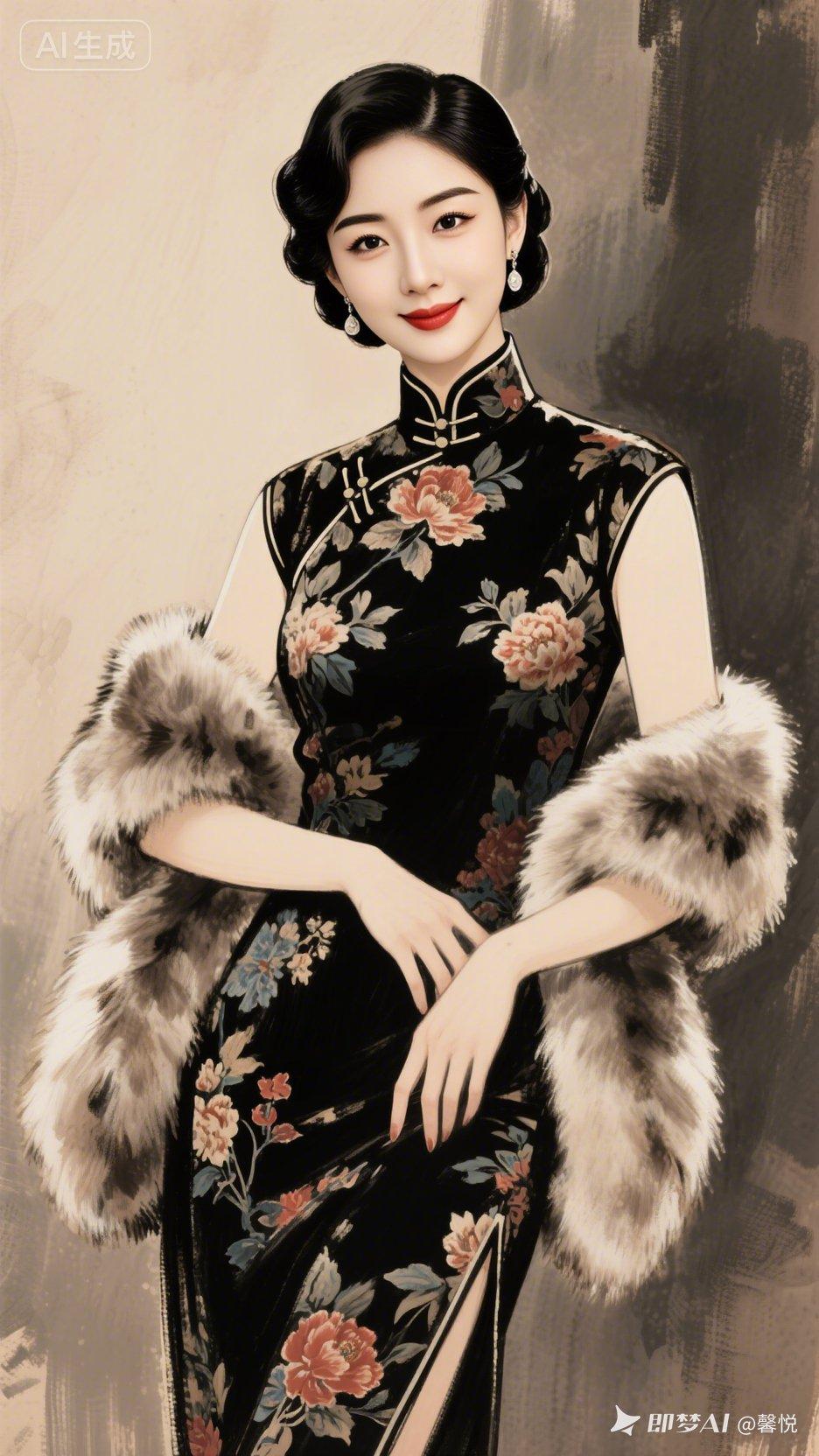 优雅复古旗袍，尽显东方韵味！