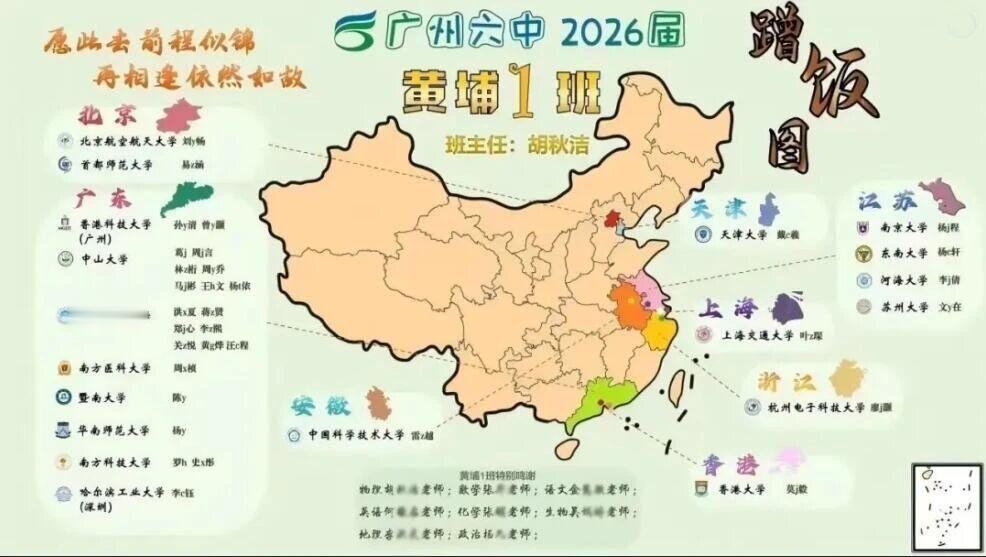 谁是今年广东高考的“神仙班级”？且看广州六中黄埔1班！2026年广东高考录取