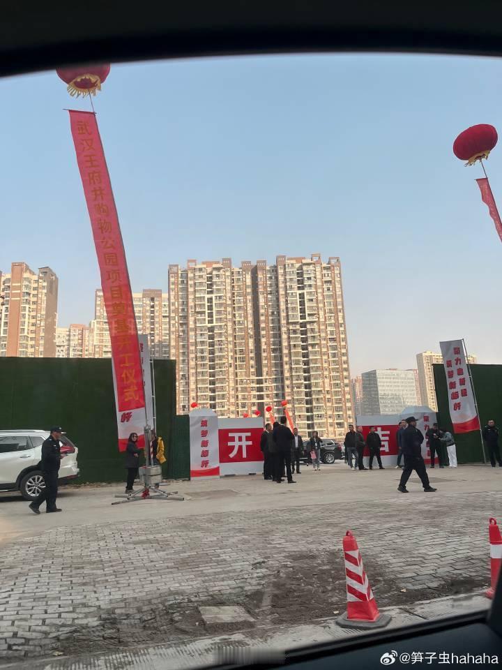 武汉王府井购物公园宣布正式开工！12月1日，位于和平街道和平村C3、C4、C