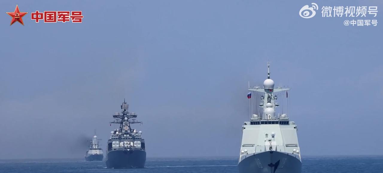 中俄海上联合军演，中国为啥不派出055万吨大驱？其实原因也很简单，那就是没必要，