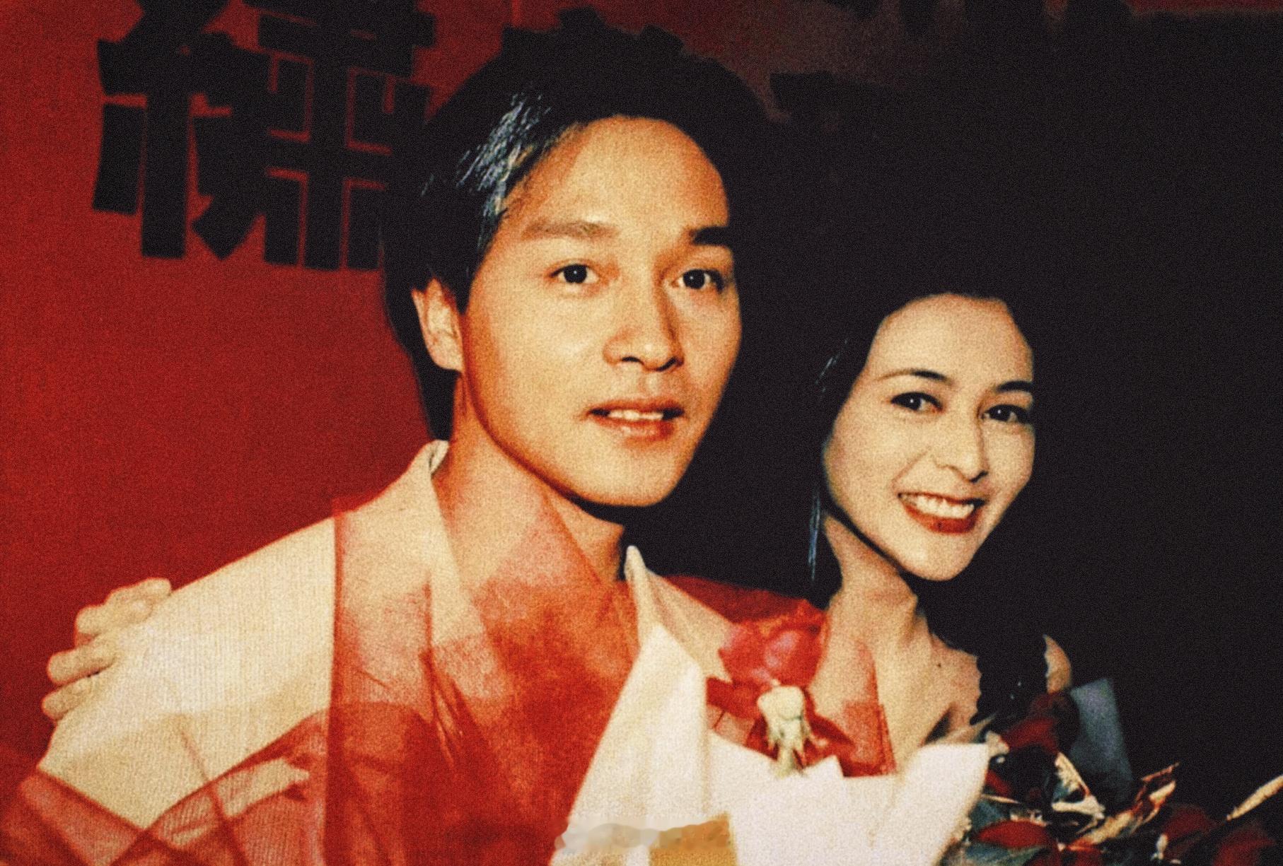 张国荣搭乘花絮去幕后这一抹拉风帅气的挑染——1994年，张国荣与关之琳