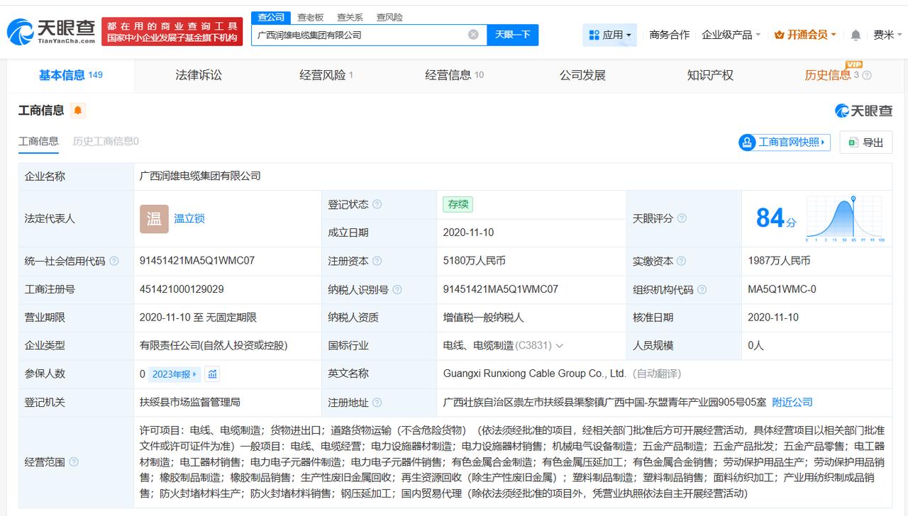 去年315曝光瘦身线缆涉事企业现状去年315曝光瘦身线缆企业已经营异常去年